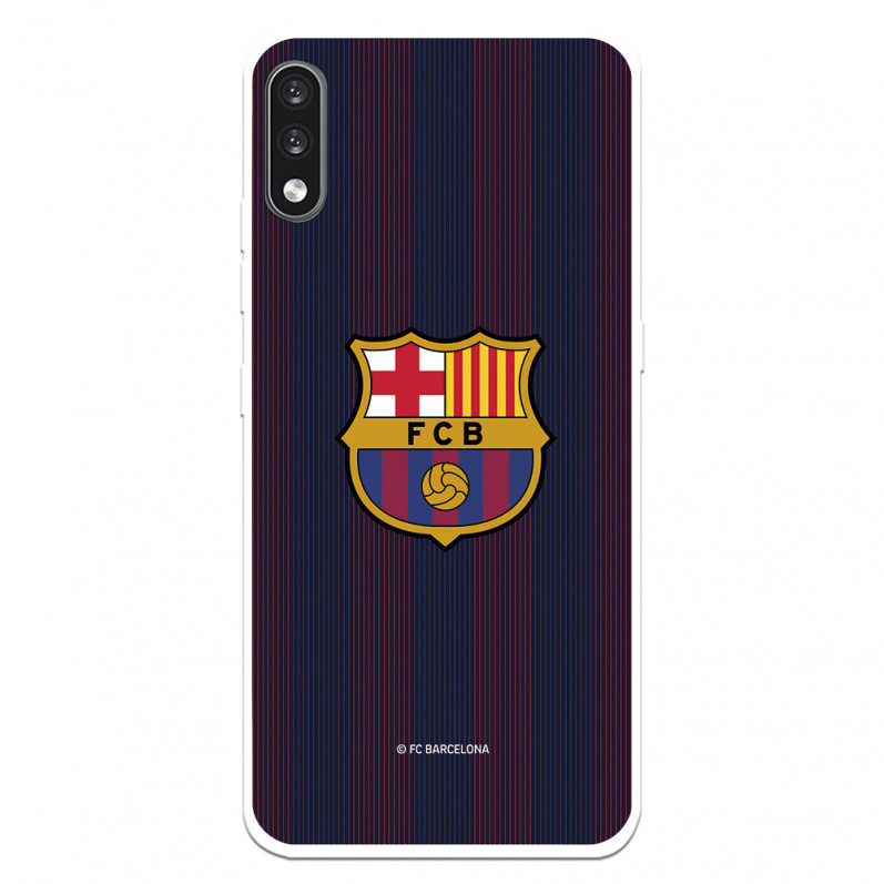 Coque pour LG K22 du FC Barcelone Lignes Blaugrana - Licence Officielle du FC Barcelone