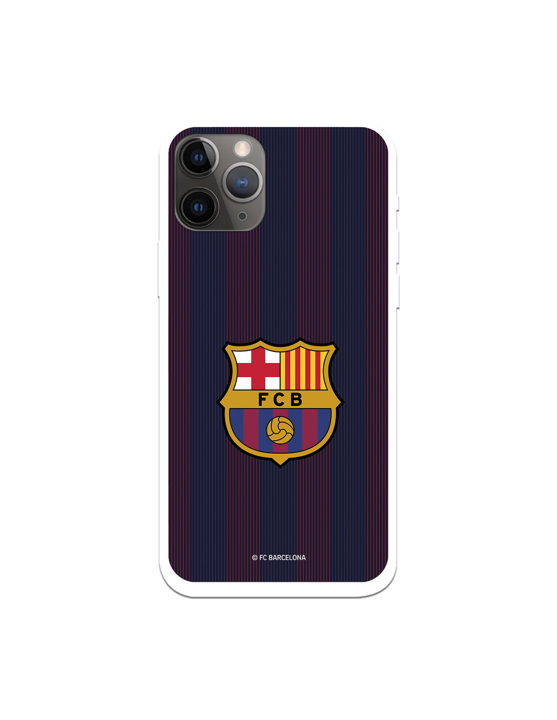 Coque pour iPhone 11 Pro du FC Barcelone Lignes Blaugrana - Licence  Officielle du FC Barcelone