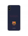 Coque pour iPhone X du FC Barcelone Barsa Fond Bleu - Licence Officielle du FC Barcelone