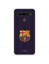 Coque pour LG K41S du FC Barcelone Lignes Blaugrana - Licence Officielle du FC Barcelone