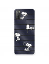 Funda para Alcatel 1S 2021 Oficial de Peanuts Snoopy rayas - Snoopy