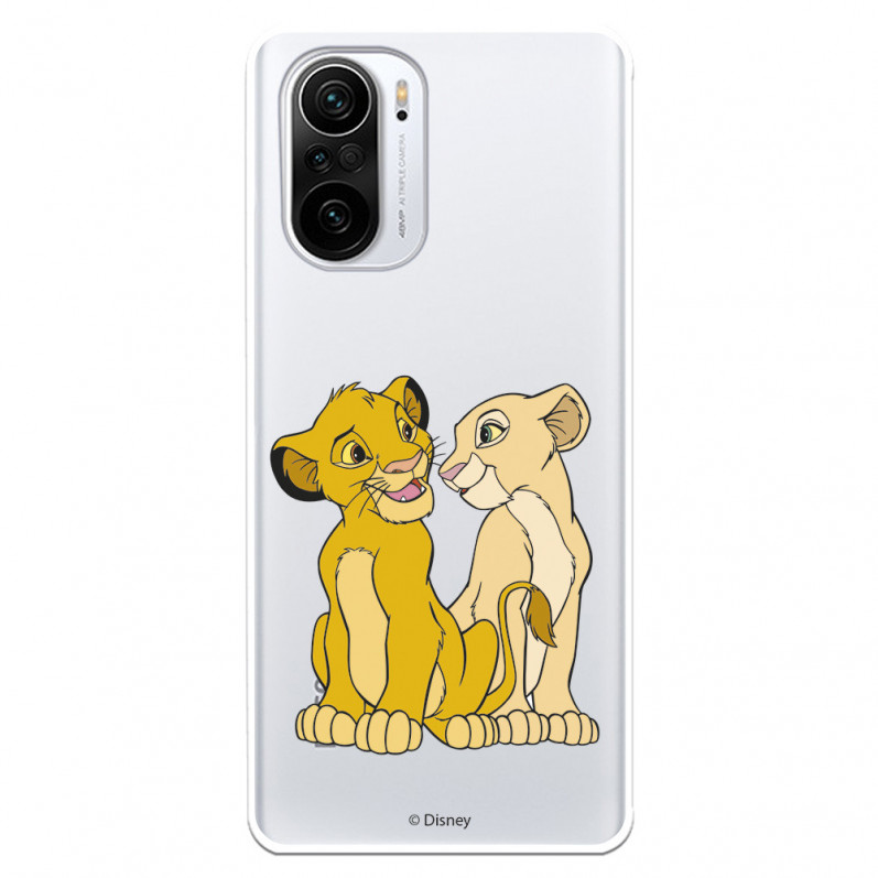 Fundaara Xiaomi Mi 11i Oficial de Disney Simba y Nala Silueta - El Rey León