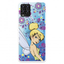 Funda para Realme 8 Oficial de Disney Campanilla Flores - Peter Pan