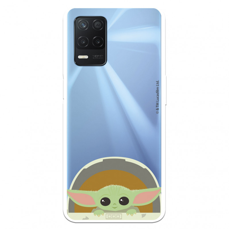 Funda para Realme 8 5G Oficial de Star Wars Baby Yoda Sonrisas - The Mandalorian