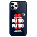 Coque Champion de LaLiga Atlético de Madrid - 11 "Partido a Partido" Fond Bleu