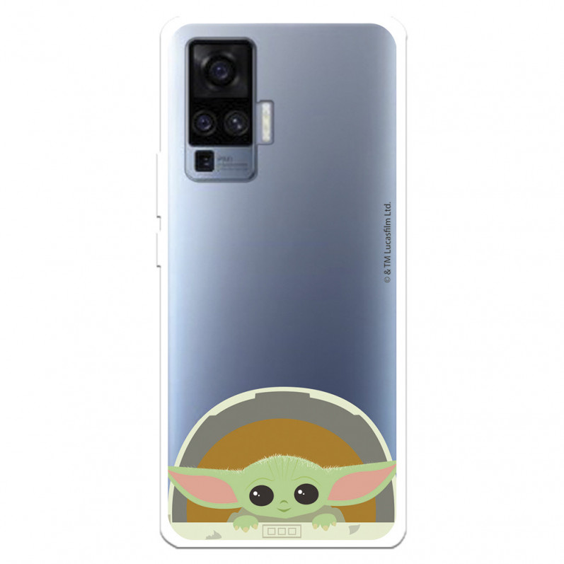 Funda para Vivo X51 Oficial de Star Wars Baby Yoda Sonrisas - The Mandalorian