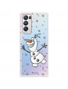 Funda para Oppo Find X3 Neo Oficial de Disney Olaf Transparente - Frozen