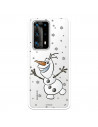 Funda para Huawei P40 Pro Plus Oficial de Disney Olaf Transparente - Frozen