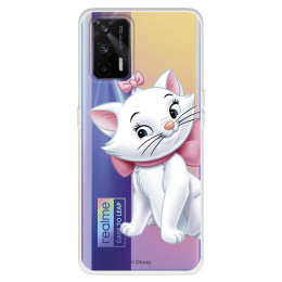 Funda para Realme GT Oficial de Disney Marie Silueta - Los Aristogatos