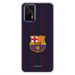 Funda para Realme GT del Barcelona Rayas Blaugrana - Licencia Oficial FC Barcelona