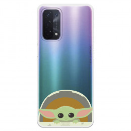 Funda para Oppo A74 5G Oficial de Star Wars Baby Yoda Sonrisas - The Mandalorian