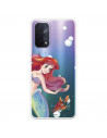 Funda para Oppo A74 5G Oficial de Disney Ariel y Sebastián Burbujas - La Sirenita