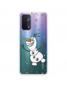 Funda para Oppo A74 5G Oficial de Disney Olaf Transparente - Frozen