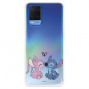 Funda para Oppo A54 4G Oficial de Disney Angel & Stitch Beso - Lilo & Stitch