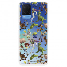 Funda para Oppo A54 4G Oficial de Disney Muñecos Toy Story Siluetas - Toy Story