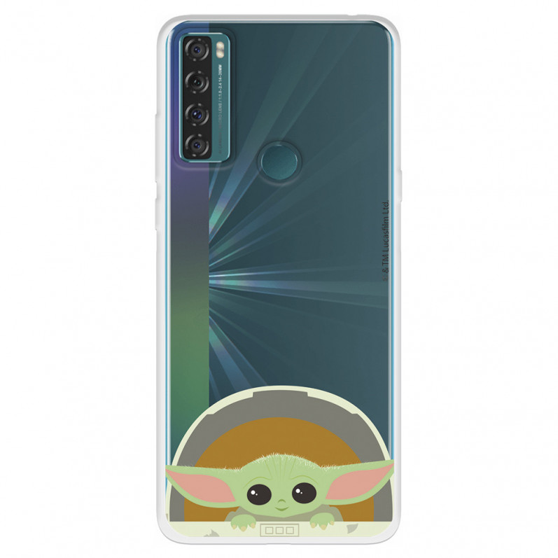 Funda para TCL 20 SE Oficial de Star Wars Baby Yoda Sonrisas - The Mandalorian