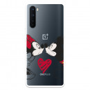 Funda para OnePlus Nord Oficial de Disney Mickey y Minnie Beso - Clásicos Disney