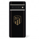 Funda para Google Pixel 6 Pro del Atleti Escudo Dorado Fondo Negro - Licencia Oficial Atlético de Madrid