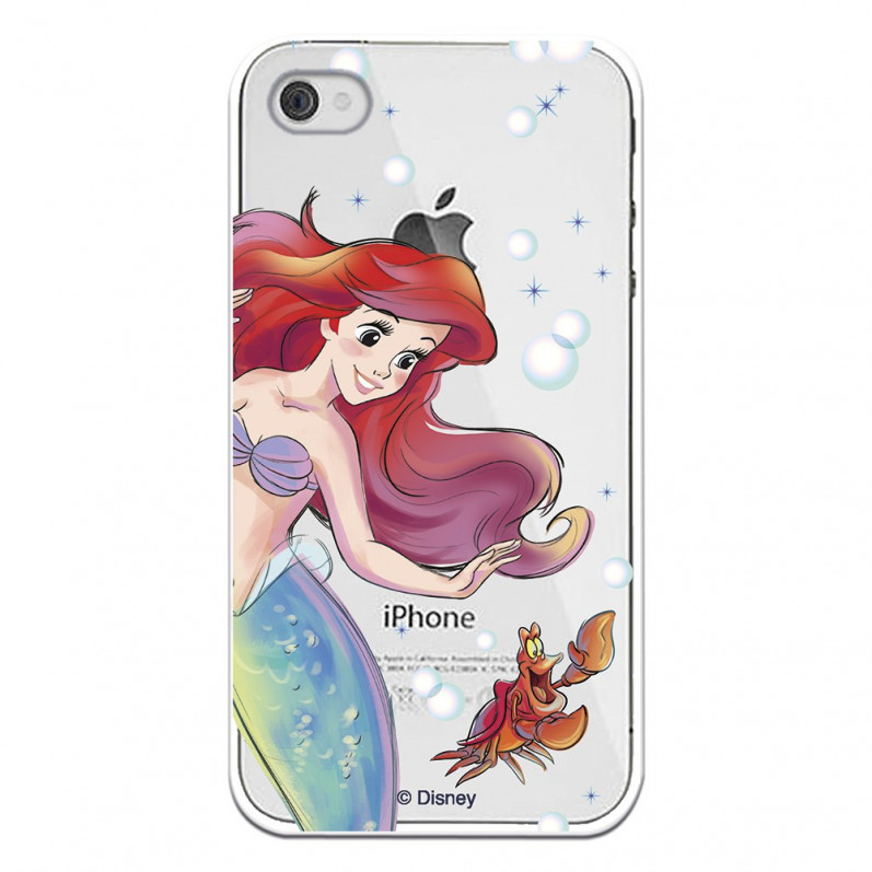 Officiële Disney Little Mermaid en Sebastian Clear Case voor iPhone 4 - De kleine zeemeermin