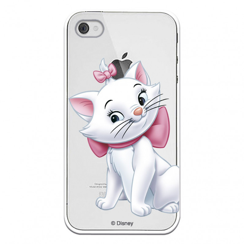 Officiële Disney Marie Silhouette transparant hoesje voor iPhone 4 - The Aristocats