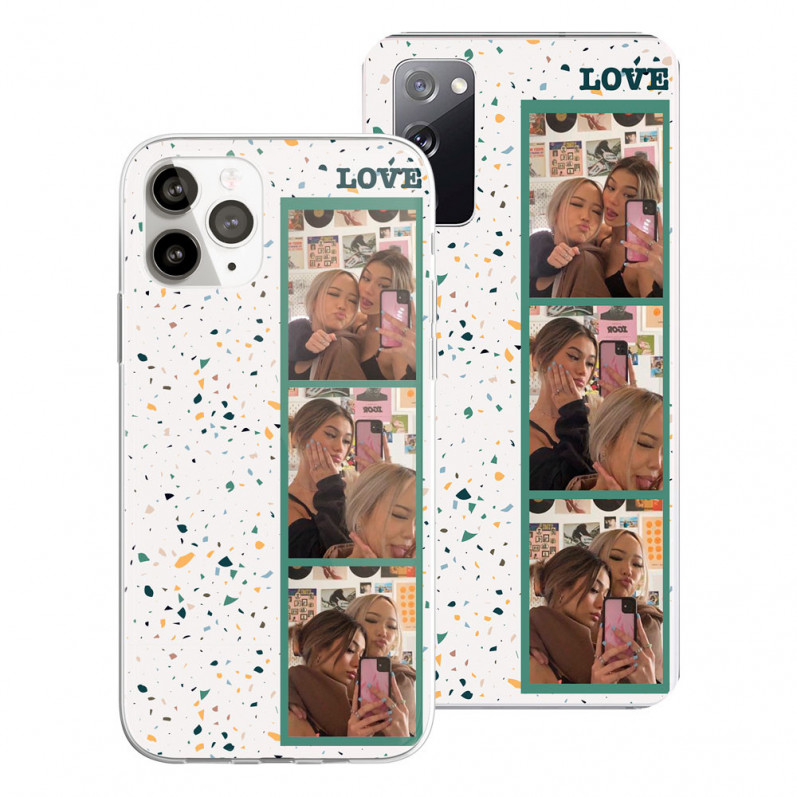 Coque Personnalisée - Photo Pellicule avec Phrase Love