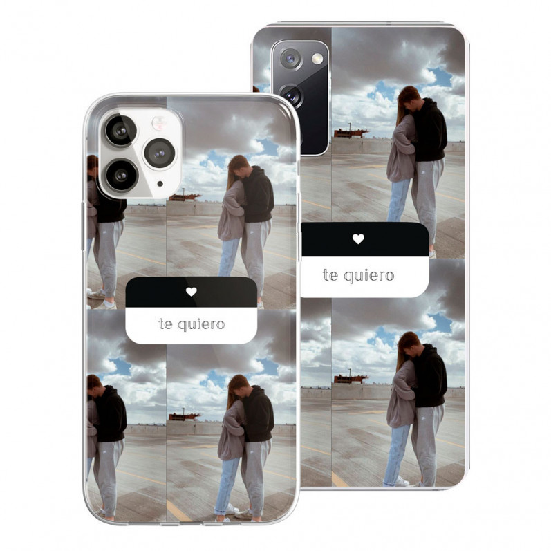 Coque Personnalisée - Photo avec Phrase de notification
