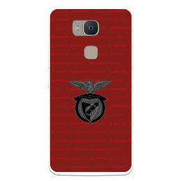 Funda para BQ Aquaris V Plus del Escudo Fondo Granate  - Licencia Oficial Benfica