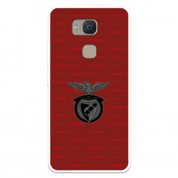 Funda para BQ Aquaris V del Escudo Fondo Granate  - Licencia Oficial Benfica