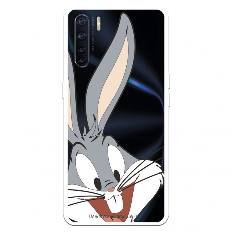 Case voor Oppo A91 Officieel Warner Bros Bugs Bunny transparant silhouet - Looney Tunes