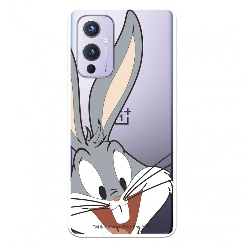 Coque pour OnePlus 9 Officielle de Warner Bros Bugs Bunny Silhouette Transparente - Looney Tunes