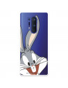 Officieel Warner Bros Bugs Bunny Silhouette Transparant OnePlus 8 Pro Hoesje - Looney Tunes