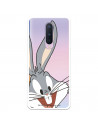 Officieel Warner Bros Bugs Bunny Silhouette Doorzichtig OnePlus 8 Hoesje - Looney Tunes