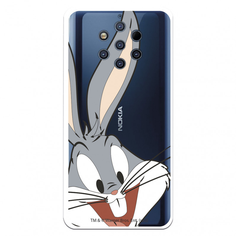 Officiële Warner Bros Bugs Bunny Silhouette Clear Nokia 9 Case - Looney Tunes