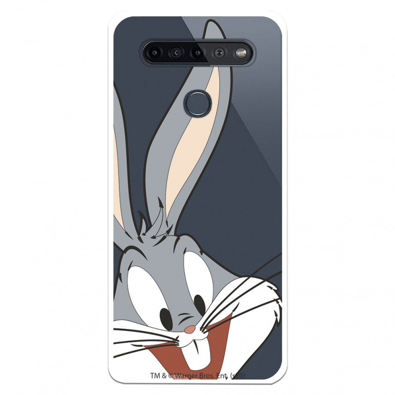 Officiële Warner Bros Bugs Bunny Silhouette Clear Case voor LG K51S - Looney Tunes