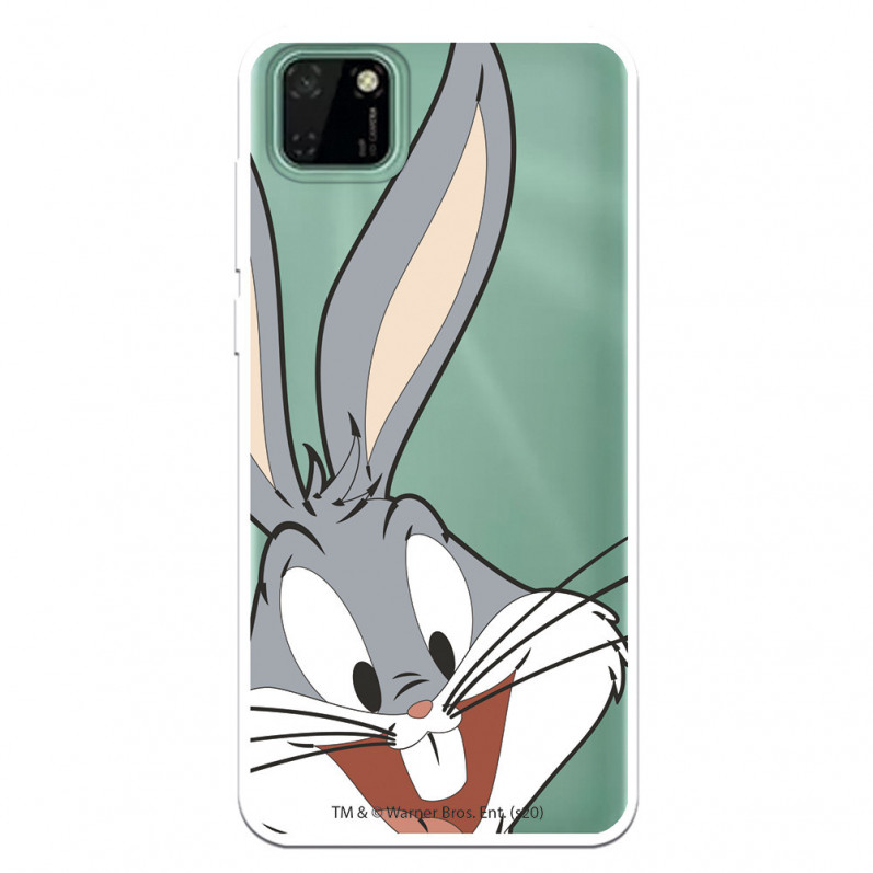 Officiële Warner Bros Bugs Bunny Silhouette Clear Huawei Y5p Case - Looney Tunes