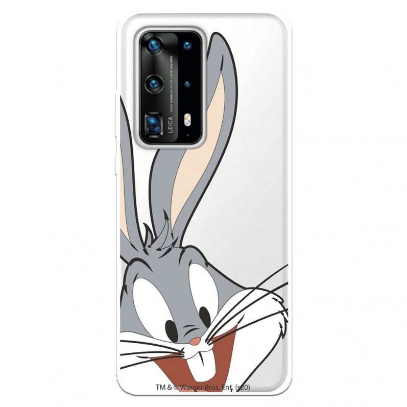 Officiële Warner Bros Bugs Bunny Silhouette Clear Huawei P40 Pro Case - Looney Tunes