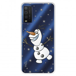 Funda para TCL 205 Oficial de Disney Olaf Transparente - Frozen