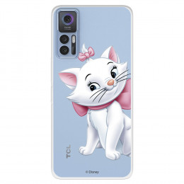 Funda para TCL 30 5G Oficial de Disney Marie Silueta - Los Aristogatos