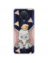 Funda para Nokia G10 Oficial de Disney Dumbo Silueta Transparente - Dumbo