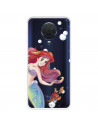 Funda para Nokia G10 Oficial de Disney Ariel y Sebastián Burbujas - La Sirenita