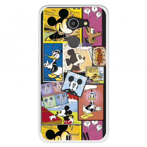 Funda para Alcatel A3 Oficial de Disney Mickey Comic - Clásicos Disney