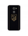 Funda para Alcatel A3 del Atlético de Madrid Escudo Dorado Fondo Negro  - Licencia Oficial Atlético de Madrid