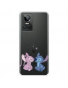 Funda para Realme GT Neo 3 Oficial de Disney Angel & Stitch Beso - Lilo & Stitch