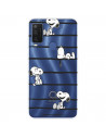 Funda para Alcatel 1 L Pro Oficial de Peanuts Snoopy rayas - Snoopy