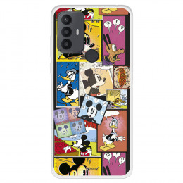 Funda para TCL 306 Oficial de Disney Mickey Comic - Clásicos Disney