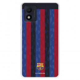 Funda para Alcatel 1B 2022 del FC Barcelona Fondo Rayas Verticales  - Licencia Oficial FC Barcelona