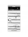 Funda para Google Pixel 6A Oficial de Peanuts Snoopy rayas - Snoopy