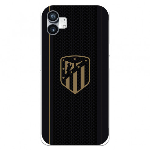 Funda para Nothing Phone 1 del Atlético de Madrid Escudo Dorado Fondo Negro  - Licencia Oficial Atlético de Madrid