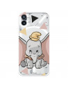 Coque pour Nothing Phone 1 Officielle de Disney Dumbo Silhouette Transparente - Dumbo