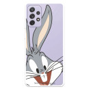 Coque Transparente Officielle Warner Bros. Bugs Bunny Silhouette pour Samsung Galaxy A72 4G - Looney Tunes